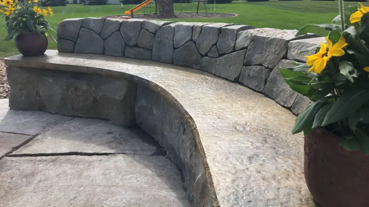 Decorative concrete border and edge detail