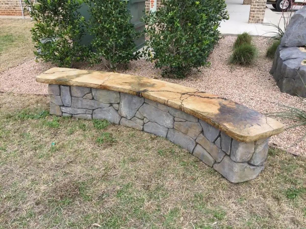 Large-scale custom hardscape project with sculpted concrete